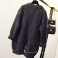 Women Batwing Sleeve Poncho Knit Loose Sweater Coat